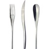 Nagao IKI Dinner Cutlery Set, Lotus, 3 Pieces, 18-8 Stainless