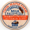 Milk Bottle Cap - Twin Maple Farm - Saxonville, Massachusetts