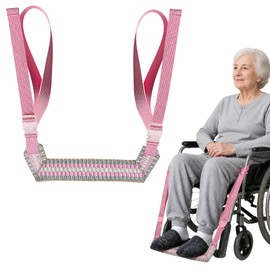 Wheelchair Footrest Strap with Buckles, Fits 32"-39" Seat Widths, 1 Pack