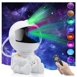 Astronaut Projector,Galaxy Projector,Astronauta Star Galaxy Projector Light,Galaxy Light Projector,Galaxy Projector for Bedroom,Projector Night Light for Kids (White)