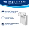 Hufopik 8 Pack Wire Shelf End Bracket, Designed for Closetmaid