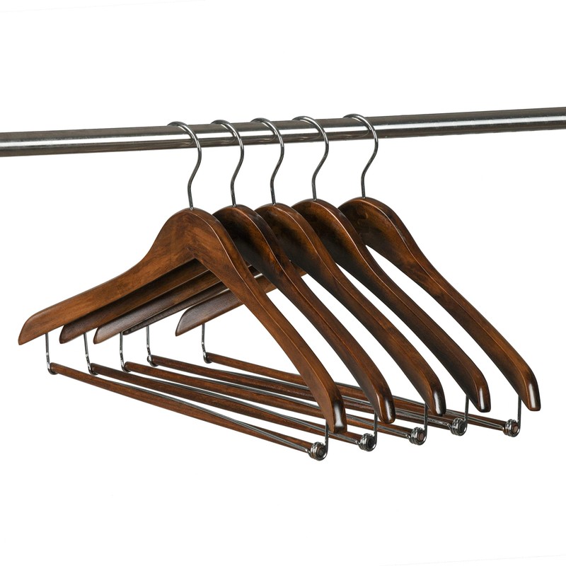 Quality Hangers Wooden Hangers Beautiful Sturdy Suit Coat Curved Hangers