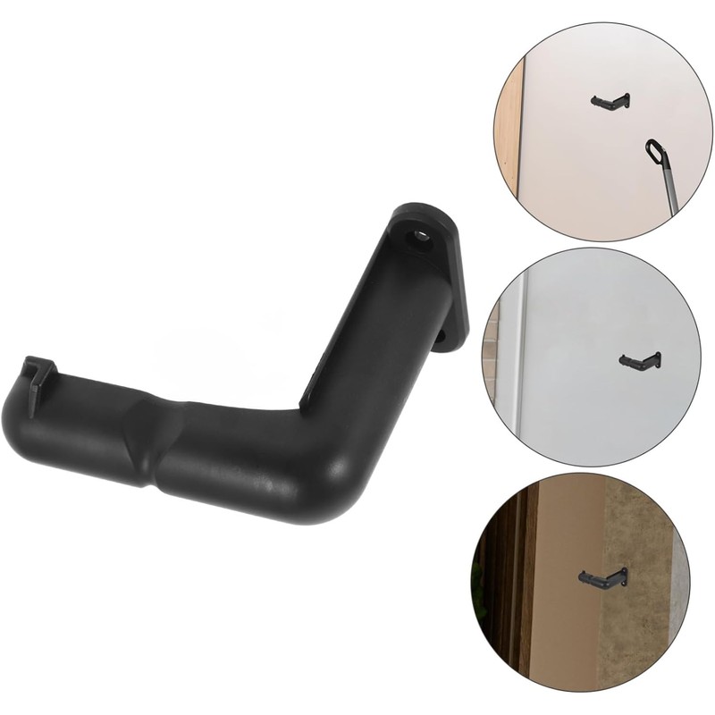 PRETYZOOM Soporte Soporte de Pared para Negro de Plástico de