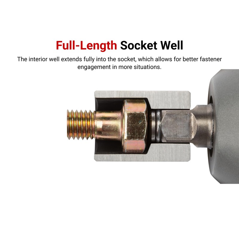 TEKTON 1/2 Inch Drive x 1-5/8 Inch Shallow 6-Point Impact