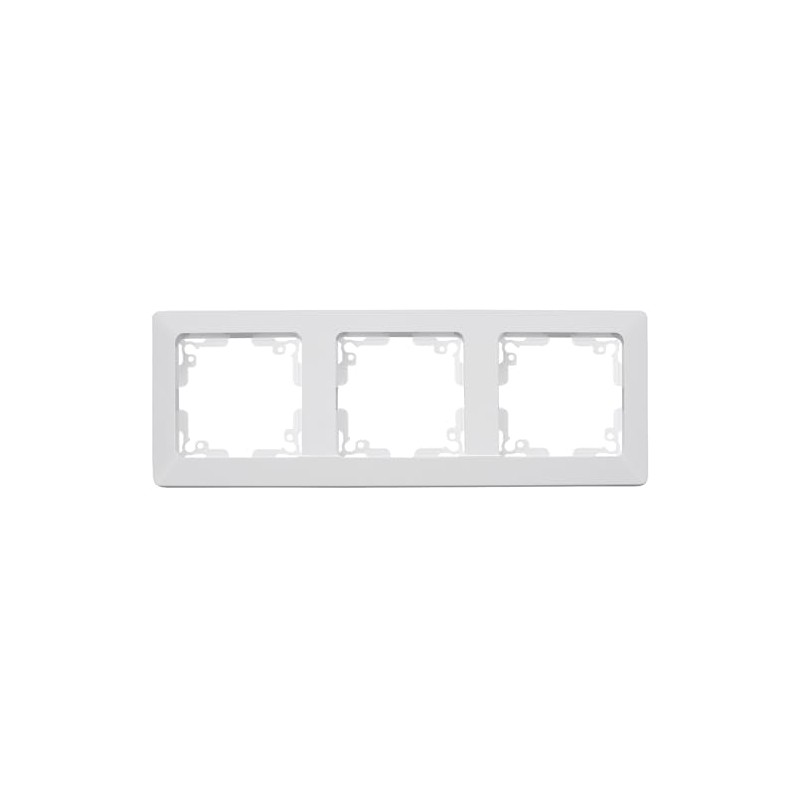 Socket Switch System, Milos Matt White Flush-Mounted Sockets, Switch Frame