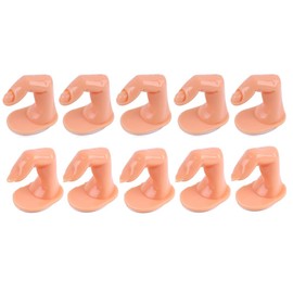 ARFUKA Practice Hand for Acrylic Nails Flexible Nail Practice Hands Training Kits Fake Manican Hands Plastic Fake Fingers for Nails Practice and DIY Nail Manicure Pack of 10