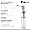 Kraus KSD-41CH Modern Soap Dispenser, Pack of 1, Chrome