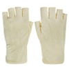 LYING Fingerless Gloves, UV Protection, Men's, Thin, Fingerless Type, Driving,
