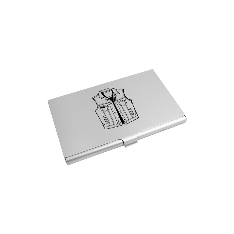 Azeeda 'Denim Jacket Vest' Business Card Holder/Credit Card Wallet (CH00039126)