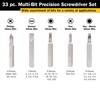 Titan Tools 16093 33-Piece Multi-Bit Precision Screwdriver Set,Chrome
