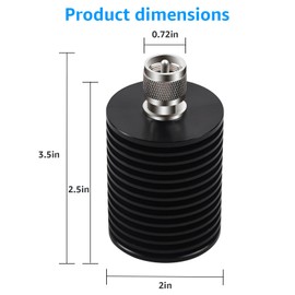 Sousery 50W PL259 UHF Male Dummy Load,DC-520MHz,50 Ohm