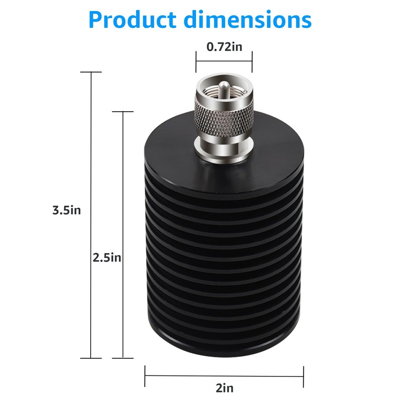 Sousery 50W PL259 UHF Male Dummy Load,DC-520MHz,50 Ohm