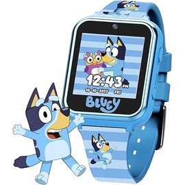Bluey Kids Interactive Watch with Camera, Games, Pedometer and Audio Recorder for Creative Play and Learning, 1.5" Touchscreen, Blue, Fits 5.5"-8.0" Wrists, for Boys and Girls Ages 3+ - (BLY4070AC)
