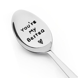 Bestie Gifts for Women Girls You're My Bestea Spoon, Christmas Birthday Friendship Gift for Sister BFF Friends Coffee Tea Lover