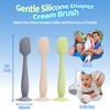3-Pack Diaper Cream Spatula - Soft Silicone Butt Paste Spatula