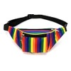 Unisex Retro Bum Bag Rainbow Gay Pride Stripe Print Pattern