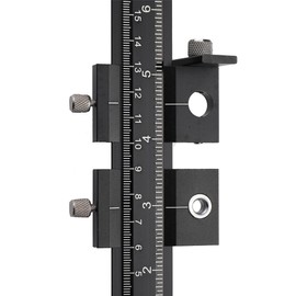 Cabinet Hardware Jig ECUTEE Aluminum Alloy Cabinet Handle Jig Cabinet Handle Template Tool Adjustable Drill Guide Template Tool for Accurate Installation of Door Drawer Front Knobs Handles and Pulls