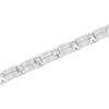 Men's Stainless Steel & Tungsten Peak Pyramid Link Bracelet -