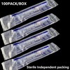 100 Pack 2ml (2.5ml) Plastic Luer Lock Syringa with 25Ga