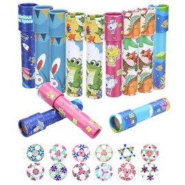 Rosvola Caleidoscopio Clásico Educativo, Diseño Retro Colorido, Material de Papel, 24 Piezas, para Niños Unisex 1+ (24)