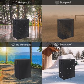 Andacar Cubierta de mesa de preparación para Royal Gourmet de doble estante para mesa de carrito de comedor, cubierta de carrito de barbacoa al aire última intervensión de 40 pulgadas, cubierta de mesa de parrilla de buffet, cubierta de carrito de herram