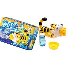 JA-RU Blitz Tiger Bubble Blower (1 Toy) w/Bubble Soap Solution. Automatic Blaster Bubble Gun. Fun Outdoor Play. Bubble Machine for Kids Birthday & Wedding Party. Tiger-1571-1