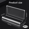 2Pcs Clear Acrylic Purse Display Stand 5.5x3.2x3.3 Inch Wallet Display