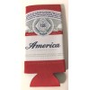 Budweiser America Logo Beer Koozie - Fits 16 oz Aluminum