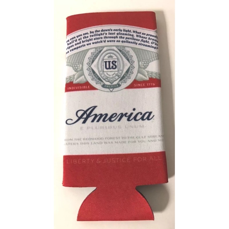 Budweiser America Logo Beer Koozie - Fits 16 oz Aluminum