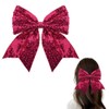 Bling Big Hair Bow Accessories Pink Sparkly Bow Hair Barrette