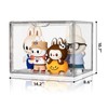 HOYOJA Clear Acrylic Display Case, Large Stackable Storage Bins Magnetic