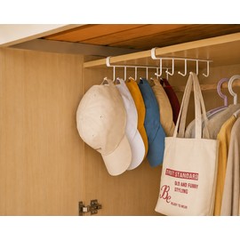 Door Hat Holder Organizer for Home Storage – Space-Saving Metal Rack for Caps, Bags and Wardrobe Organization (2 pcs)