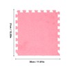10pcs Plush Foam Floor Mat Thickened Cuttable Interlocking Carpet Tiles