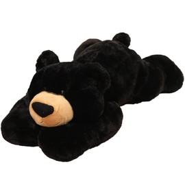 Doireum Weighted Stuffed Animals, 6.2 lbs Weighted Bear Stuffed Animal Toy Black Bear Weighted Plush Animals Throw Pillow Gifts for Boys Girls, 29.5 inch
