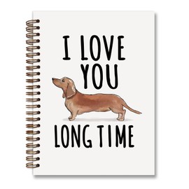 foedor Cute Dachshund Weiner Dog Spiral Notebook Journal,Dog Notebook,Dachshund Gifts for Dog Lovers Teen Girls Women,Dachshund Office Supplies College Ruled Spiral Hardcover Notebook for School Office