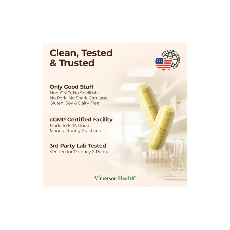 Vimerson Health Glucosamine Chondroitin Turmeric & Msm 90cap Sin Sabor