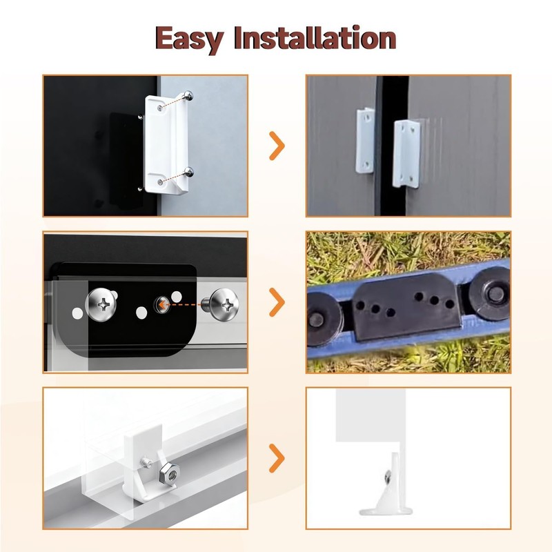LEYURISE Shed Door Tune-Up Full Kit Compatible with Arrow ShelterLogic