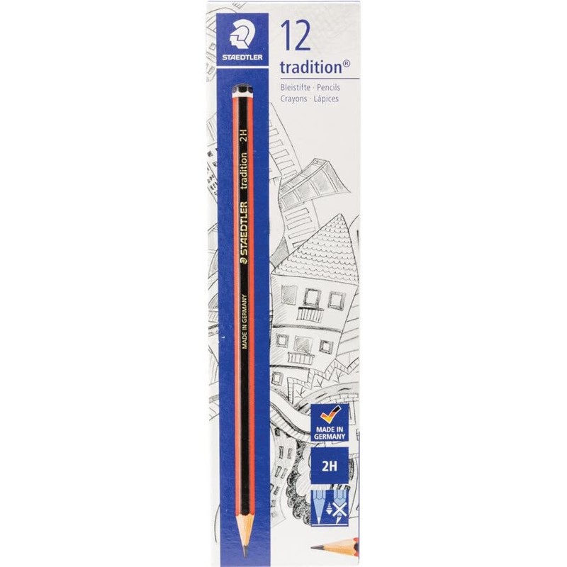 Staedtler tradition 2h pencils box - 12 piecesaa