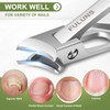 Toenail Clippers for Seniors Thick Nails, Slanted Curved Ingrown Nail