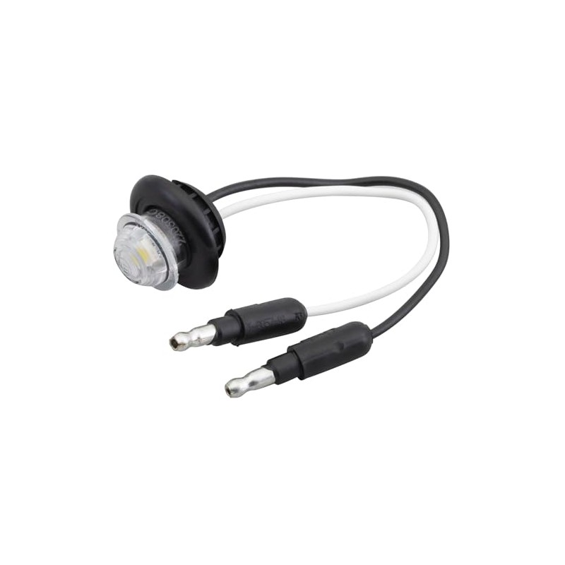 Grote 49341 White MicroNova Dot LED Clearance Marker Light (Grommet)