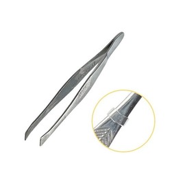 Tweezers with Protective Cap, 1pc, for Eyebrow and Fine Hairs Plucking Gray Hairs 6ea