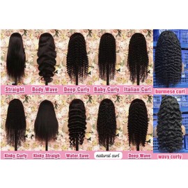 Easy to Install 3-In-1 Half Wig 180% Density Kinky Curly Burmese Curly Glueless Flexi-Fit Drawstring Straight Half Wigsstyle: Deep Curly, color: Natural Black Half wig 180% density, Stretched Length: 10 inches