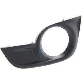 DAT AUTO PARTS Front Left Driver Side Bumper Fog Light Cover Lamp Hole Bezel Molding Grille Insert Trim Replacement for 2013-2015 Nissan Altima Sedan Black Textured Plastic NI1038115 622573TA0B