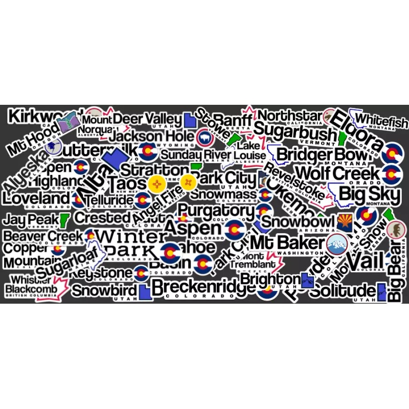 Snowbasin, Utah Snowbasin - Utah - Ski Resort Stickers