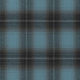 Kaufman Mammoth Flannel Large Plaid Coastal Fog, Fabric by the Yard
