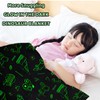 HSGLGNA Cuddly Blanket Children's Dinosaur Blanket Glow in the Dark,