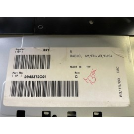 Panasonic 2042372c91 Panasonic CQ-2500CEU Vintage Am/FM Car Radio w/Cassette Player