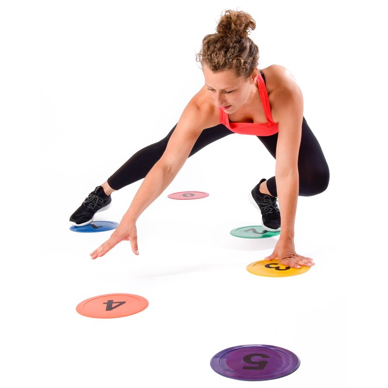 Floor Markings Numbers Coordination Training Set of 6 Indoor Outdoor