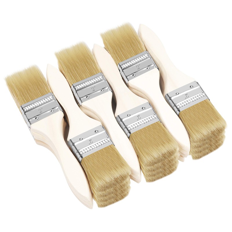 Kurtzy 2 Inch/5.08cm Chip Paint Brushes (24 Pack) - Professional