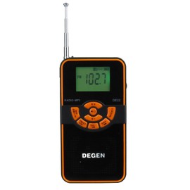 DEGEN DE22 3-in-1 Rechargeable AM/FM Shortwave Radio, Portable Speaker & MP3 Player with Built-in Micro SD/TF Card Reader